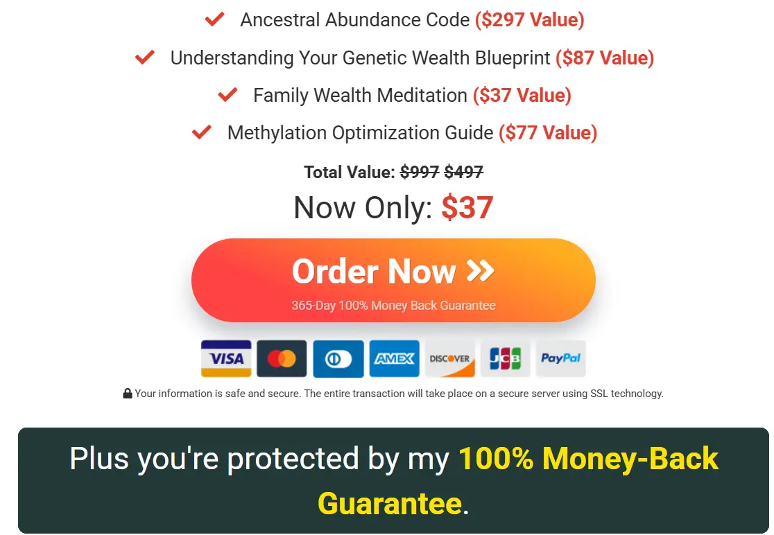 Ancestral Abundance Code-Order-Now
